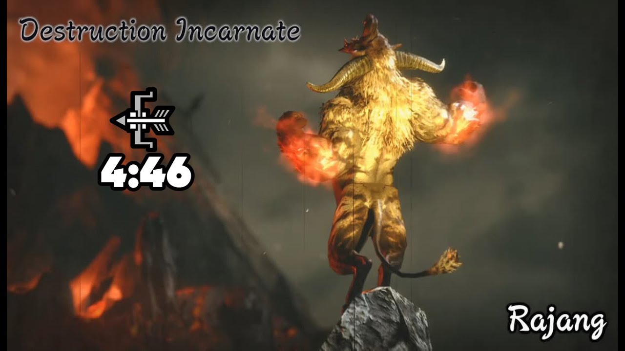 Monster Hunter Rise | Rajang - Bow 4:46 (No Hit / No Damage)