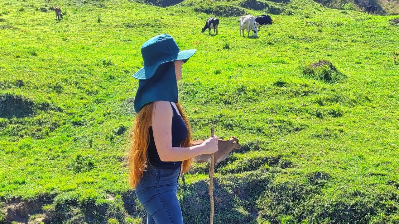 Indo tirar leite com o pai/ Bairro Carimbá em Carvalhos MG/ família da Ruiva da Roça.