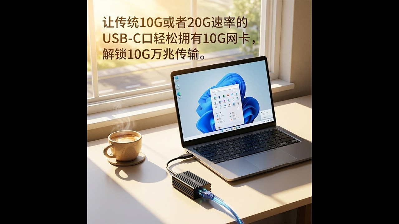 乐扩DR59R11 USB口10G网卡开箱测评Realtek RTL8159网卡