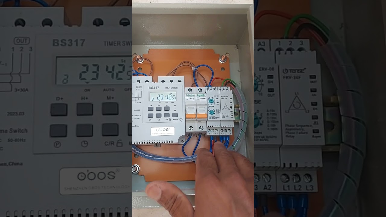 تايمر اكتروني ونظام حماية لجميع الغطاسات كهرباء ٢٢٠