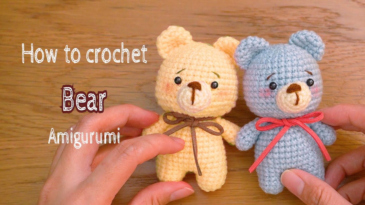 How to crochet | Teddy Bear Amigurumi Part 1| 彩色小熊钩针编织