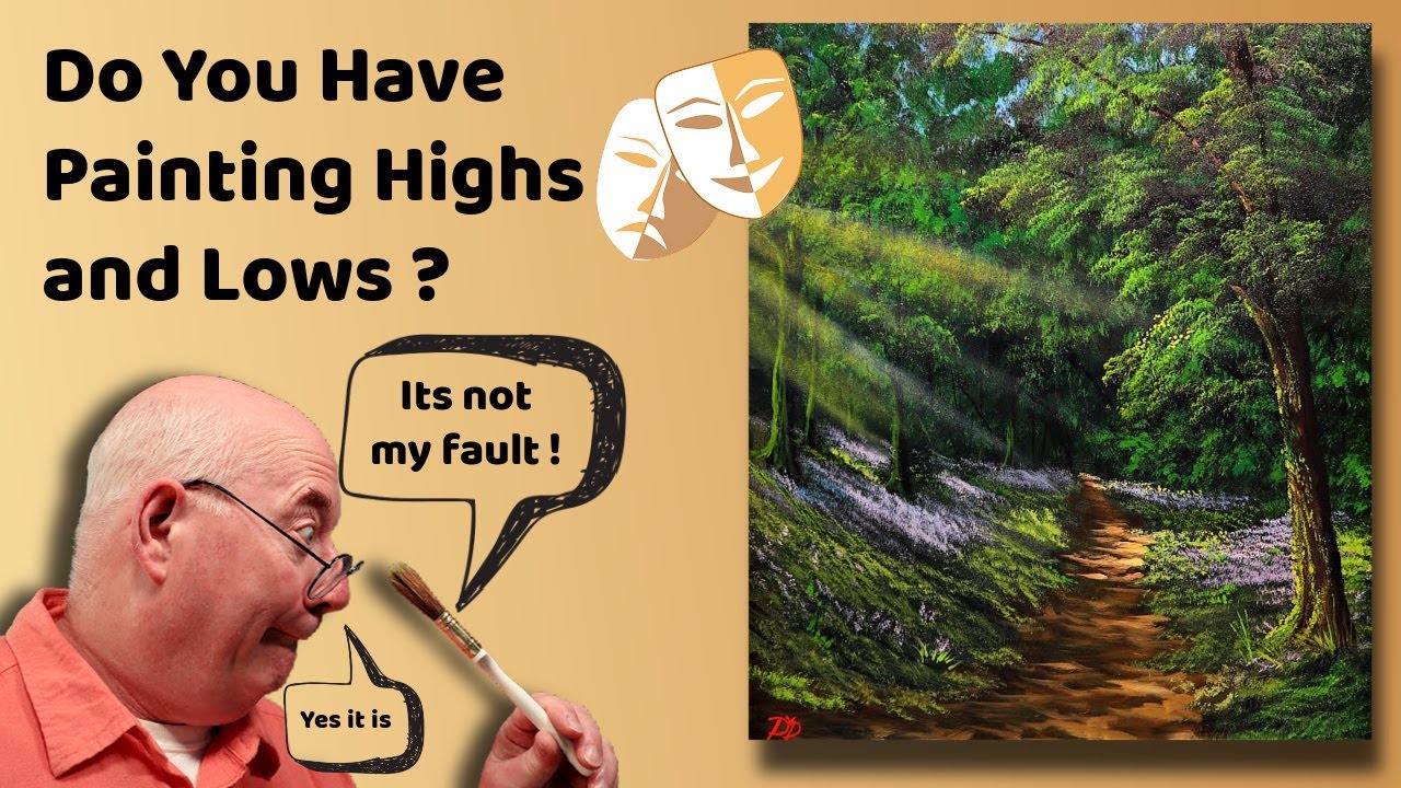 Learn to Paint a Magical Bluebell Wood with Bob Ross Oil Paints