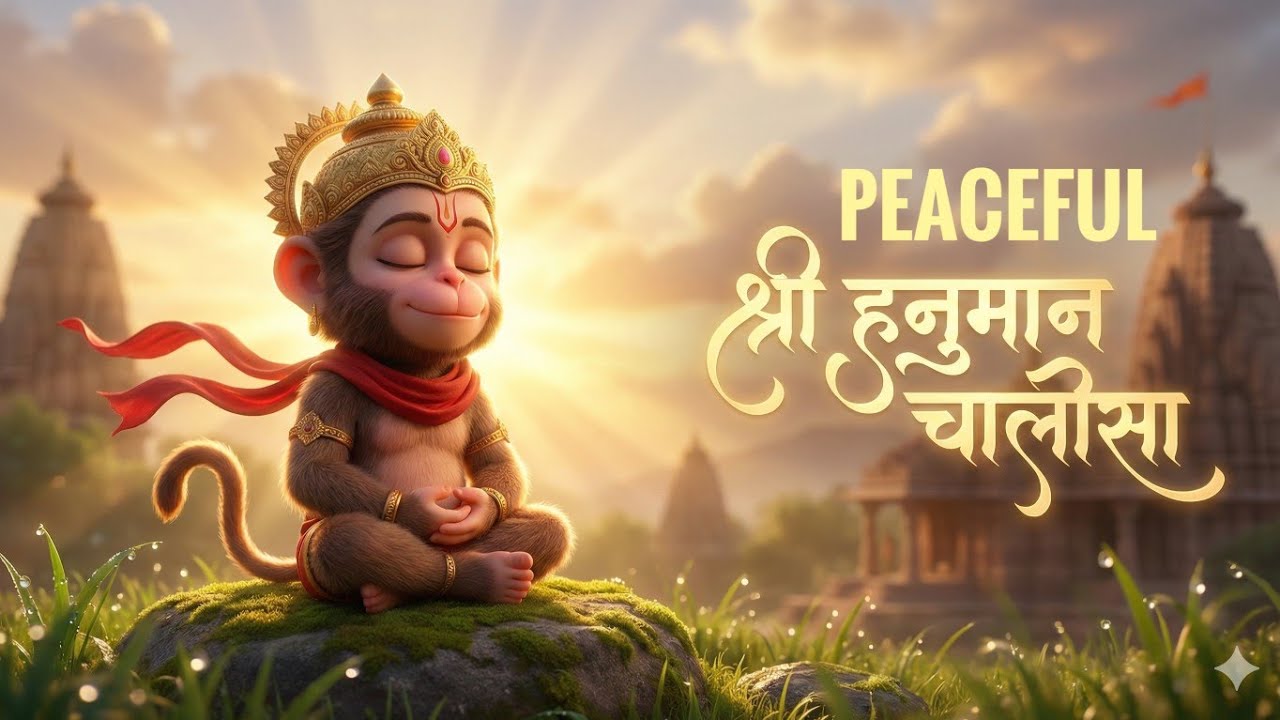 Peaceful Shree Hanuman Chalisa | Best Morning Prayer for Strength | Divine Melody 