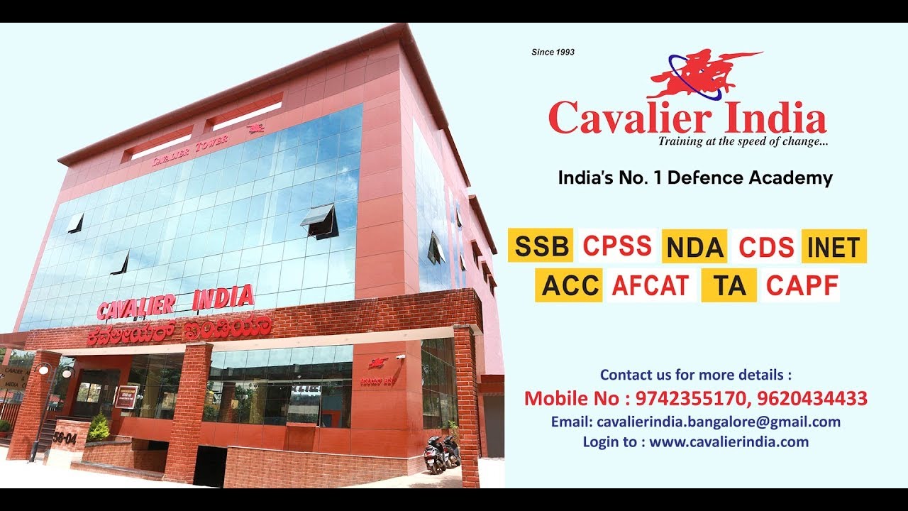 Cavalier India is India's No.1 Defence Coaching Institute