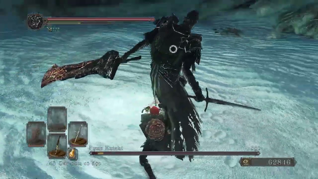 Dark Souls™ II: No damage Fume Knight (normal, skip phase 2 and Velstadt's Helm)