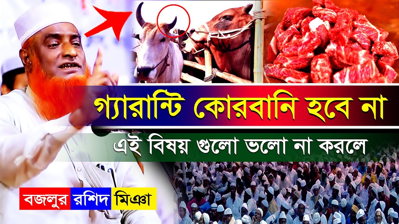 এই বিষয় গুলো ফলো না করলে গ্যারান্টি কোরবানি হবে না মাওঃ মুফতি বজলুর রশিদ মিয়া Bazlur Rashid Mia