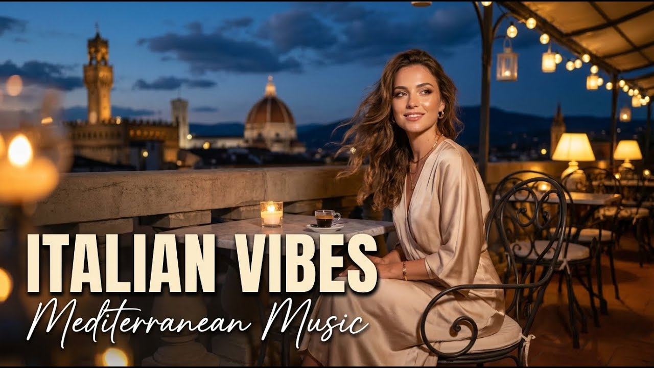 Peaceful Italian Riviera 🌿 Mediterranean Music 2+ Hours | Lake Como 4K Relaxation
