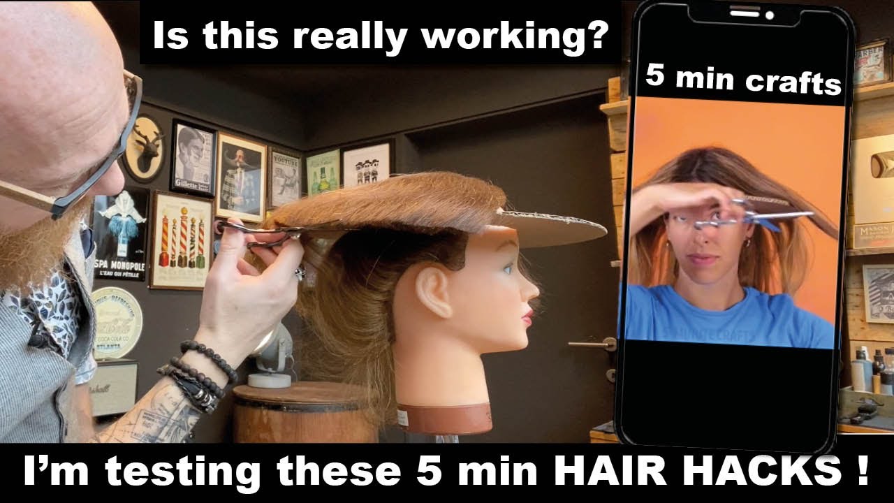Тестируем 5-минутные поделки и лайфхаки для волос: парикмахер реагирует на шокирующие результаты!