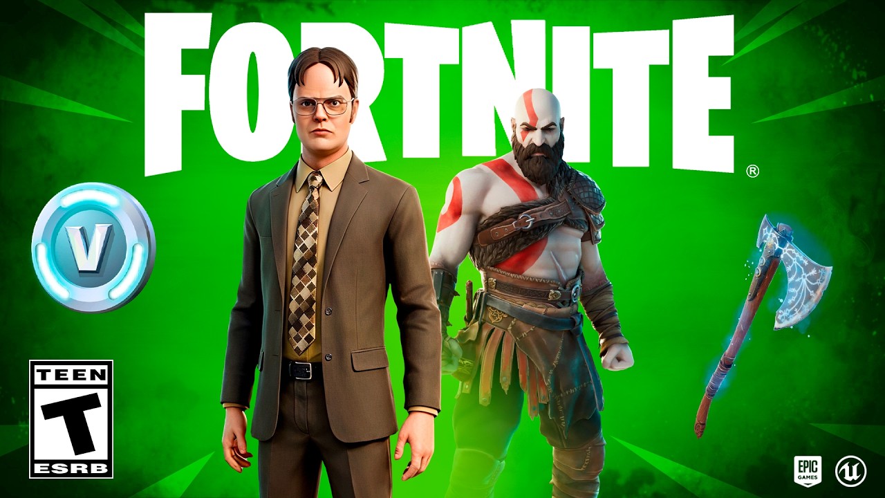 Новое обновление Fortnite! (Сериал «Офис», бесплатные V-баксы, сезон Кратоса)