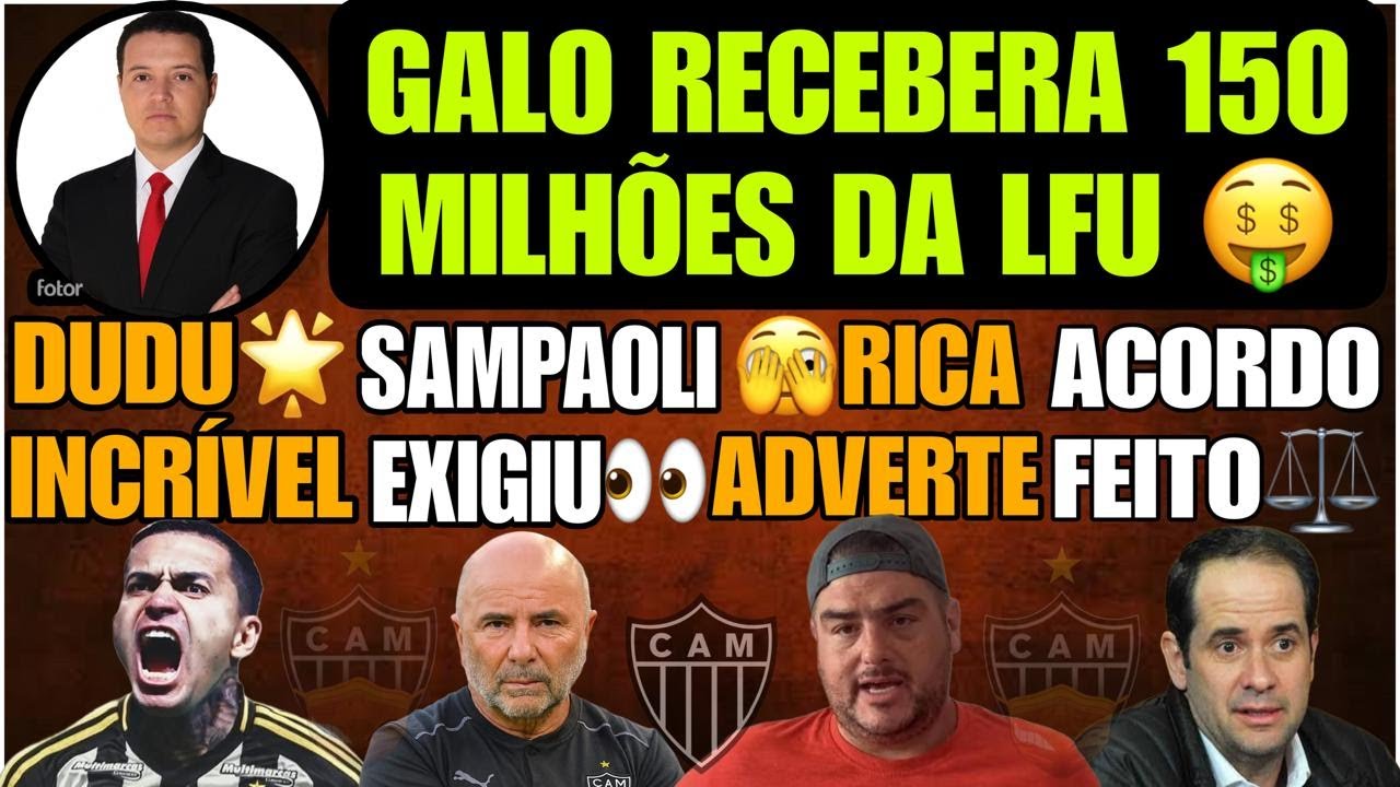 💰RECEBE 150 MILHÕES🚨SAMPAOLI EXIGIU⚖️ACORDO DEYVERSON🚨DUDU EXPLICA↪️RICA ADVERTE🟢HULK DESABAFO