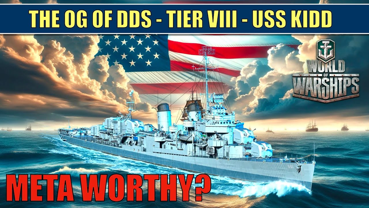 USS Kidd the OG of DDs Meta worthy? #worldofwarships #kidd #usskidd