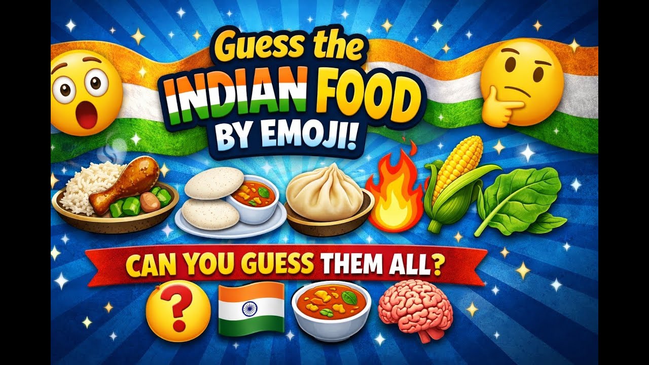 Guess the Indian Food by Emoji 🇮🇳🍽️ Only True Indians Can Guess These Foods 😱🍛