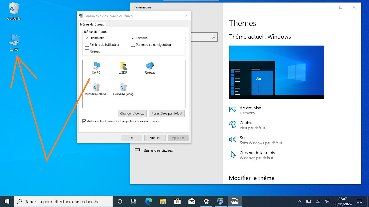 Comment afficher &laquo; Ce PC &raquo; (Ordinateur) sur le bureau Windows 10