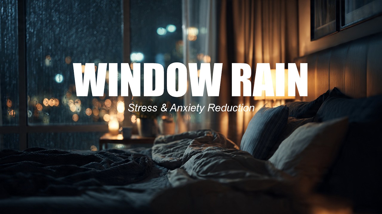 Deep Sleep Jazz • Midnight Window Rain • 8 Hours