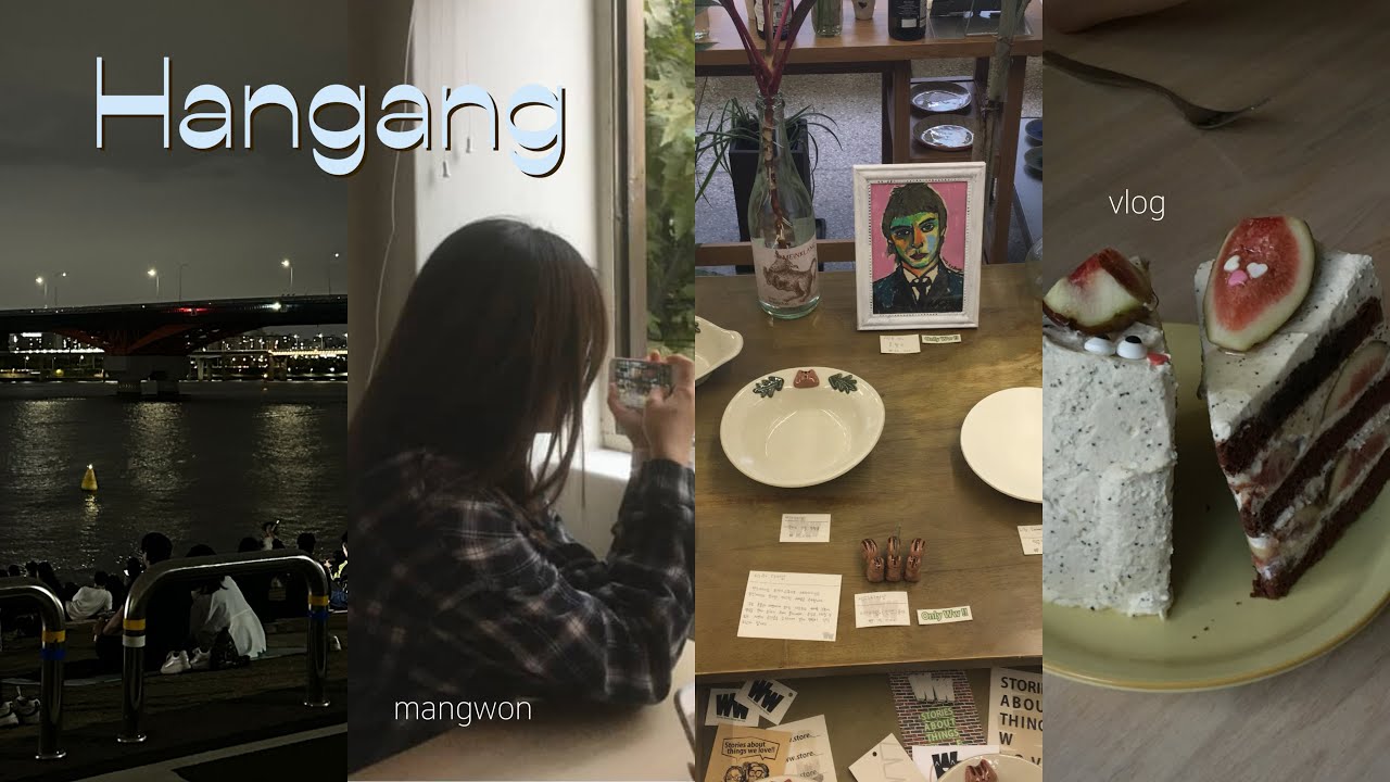hangang vlog: mangwon prop shops, acorn caricature and aesthetic cafes