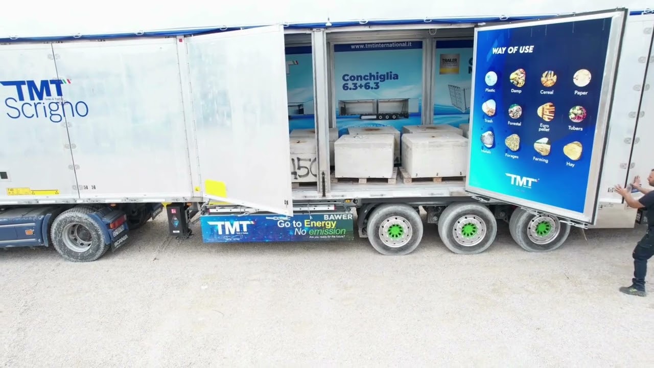 Semirimorchio Moving Floor Scrigno Intermodale: CHIUSURA PORTE