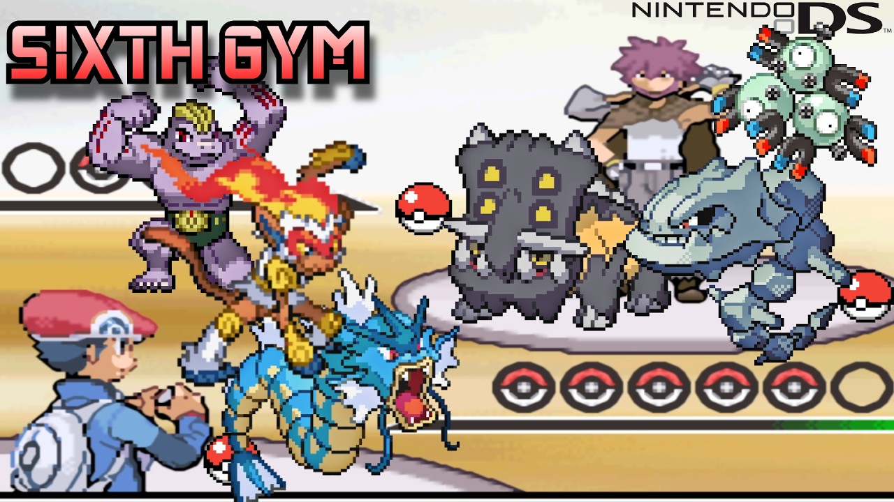 6th Gym Leader Challenge - Pokemon Platinum Nintendo DS