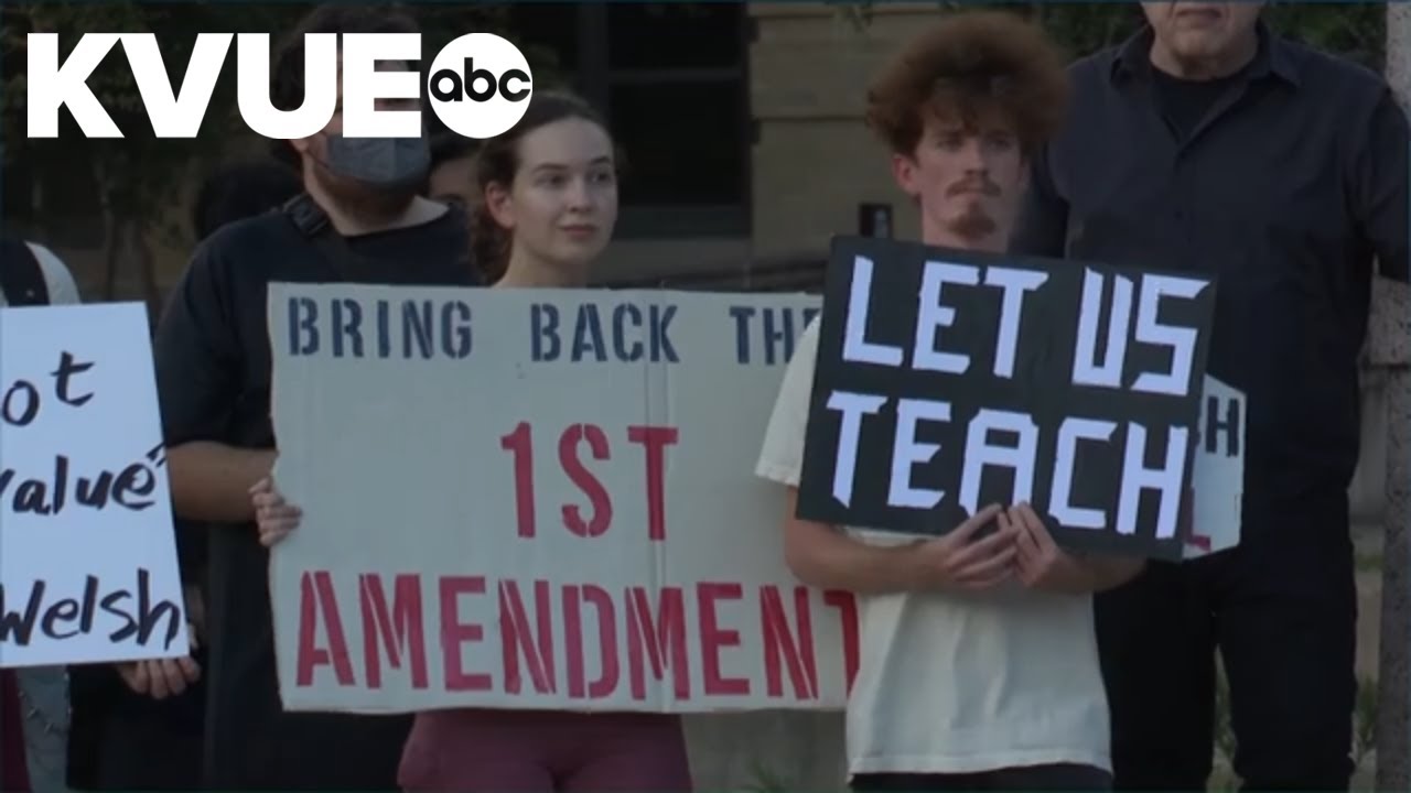 Protest held at Texas A&M in support of academic freedom