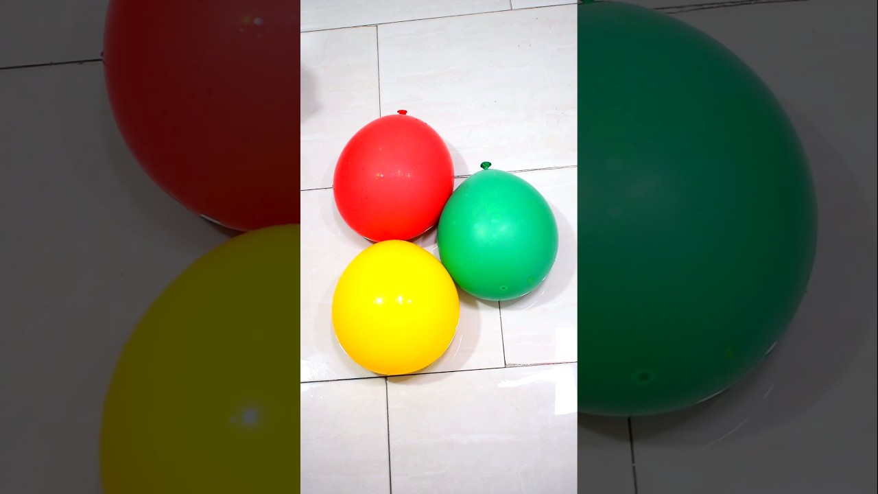 ♥️💛💚 Colorful Water Balloon Popping Orbeez 