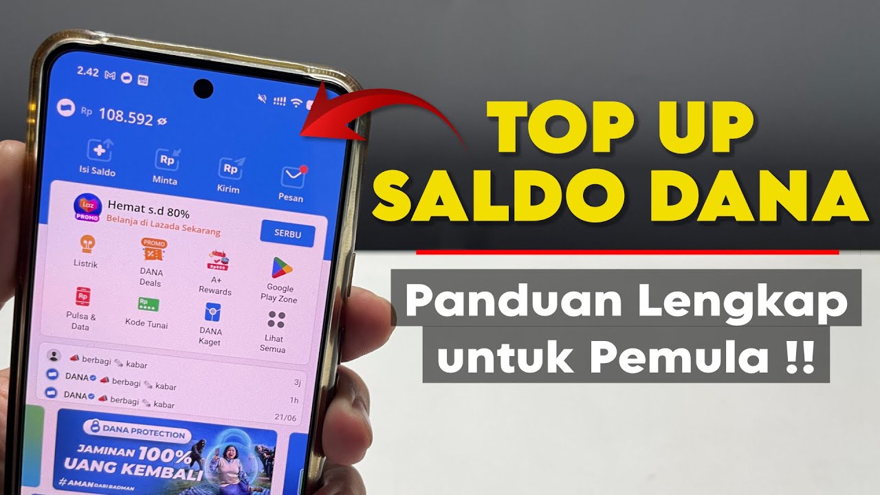 Cara Isi Saldo DANA Terbaru || Cara Top Up DANA untuk Pemula
