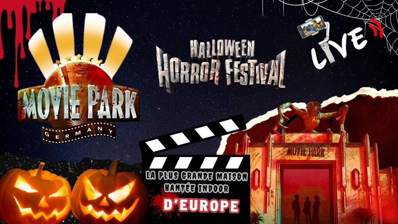 🔴[LIVE] Halloween Horror Festival à Movie Park Germany !!