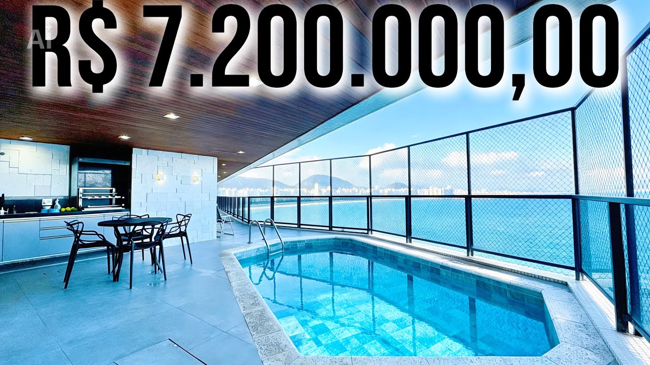 APARTAMENTO DE LUXO FRENTE TOTAL PARA O MAR COM PISCINA PRIVATIVA | PRAIA DAS AST&Uacute;RIAS EM GUARUJ&Aacute;