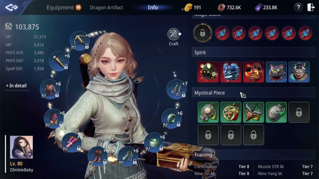 MIR4 - ARBALIST LVL 80 1,024 CRIT   |   258% CRIT BOOST  | NO EPIC EQUIPMENTS
