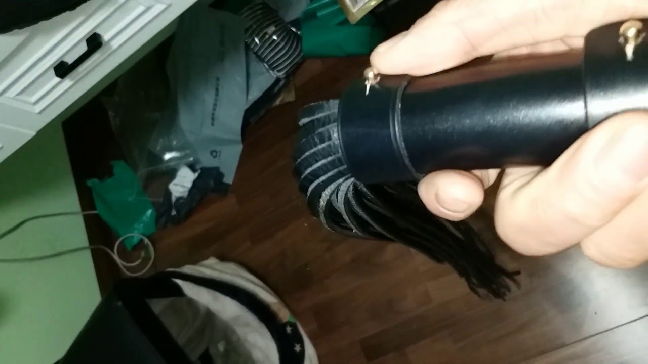 Lee Testing With BDSM Leather Whips