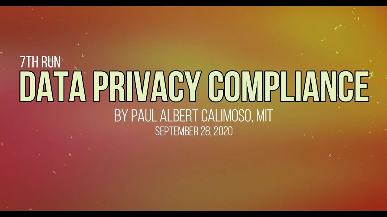 09 28 2020 TEASER 7th Run Data Privacy Compliance