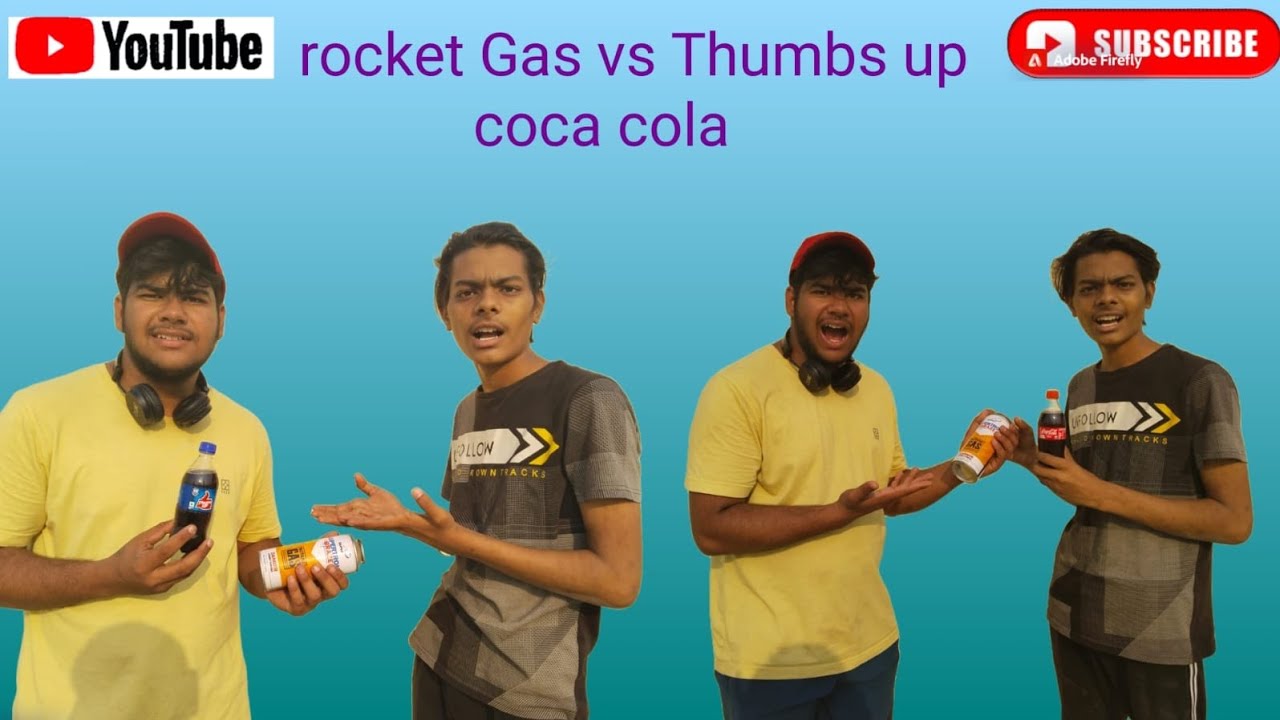 rocket gas vs Thumbs up coca cola