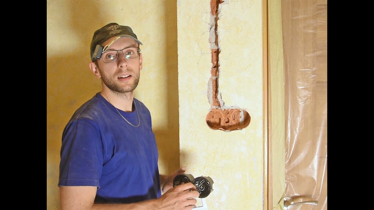 Rekonštrukcia interiéru - Zasekávanie elektrických rozvodov