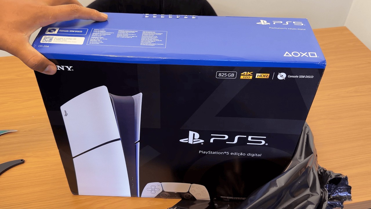 PS5 Slim 825GB Unboxing – Tudo Sobre o Novo Modelo 2025!