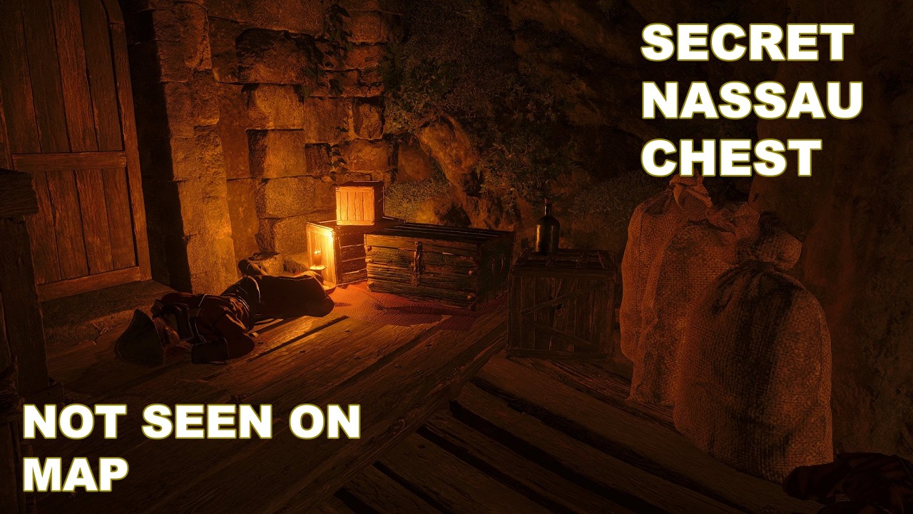 AC Black Flag Resynced - Secret Nassau chest under the fort