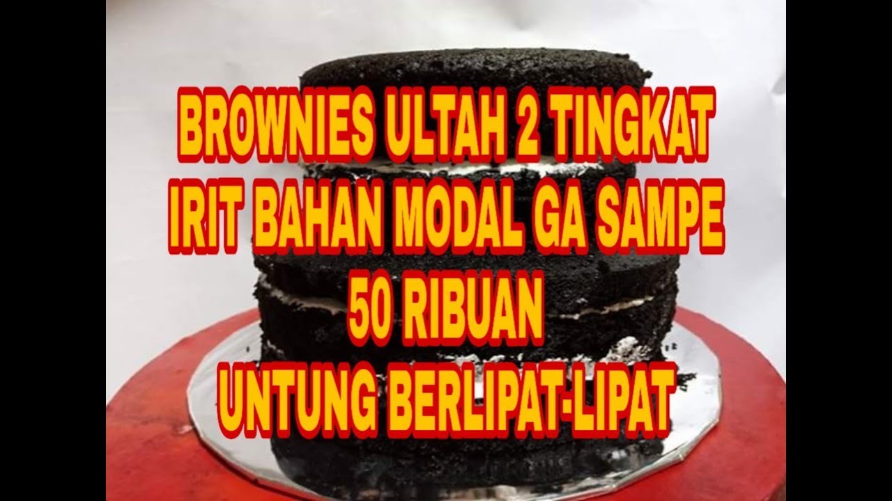 # BROWNIES ULTAH 2 TINGKAT irit telur-empuk dan moist