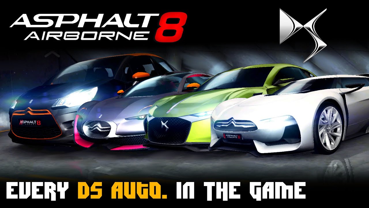 Asphalt 8: Full DS Automobiles Showcase (Every Car in-game)