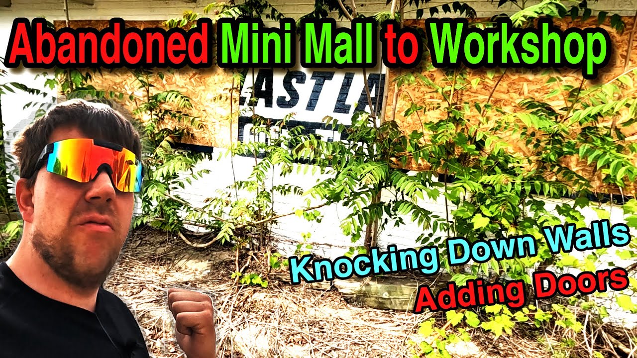 Abandoned Mini Mall in to a Hotrod shop.