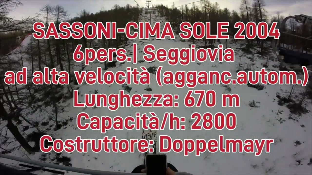 Risalita Integrale Seggiovia SASSONI-CIMA SOLE E MONTALTO Madesimo (IT)