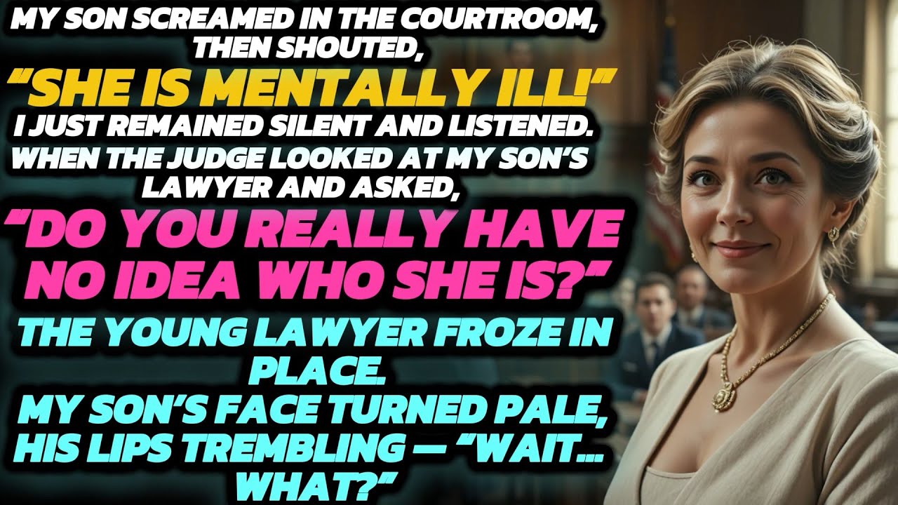 My son shouted in the courtroom then said, 
