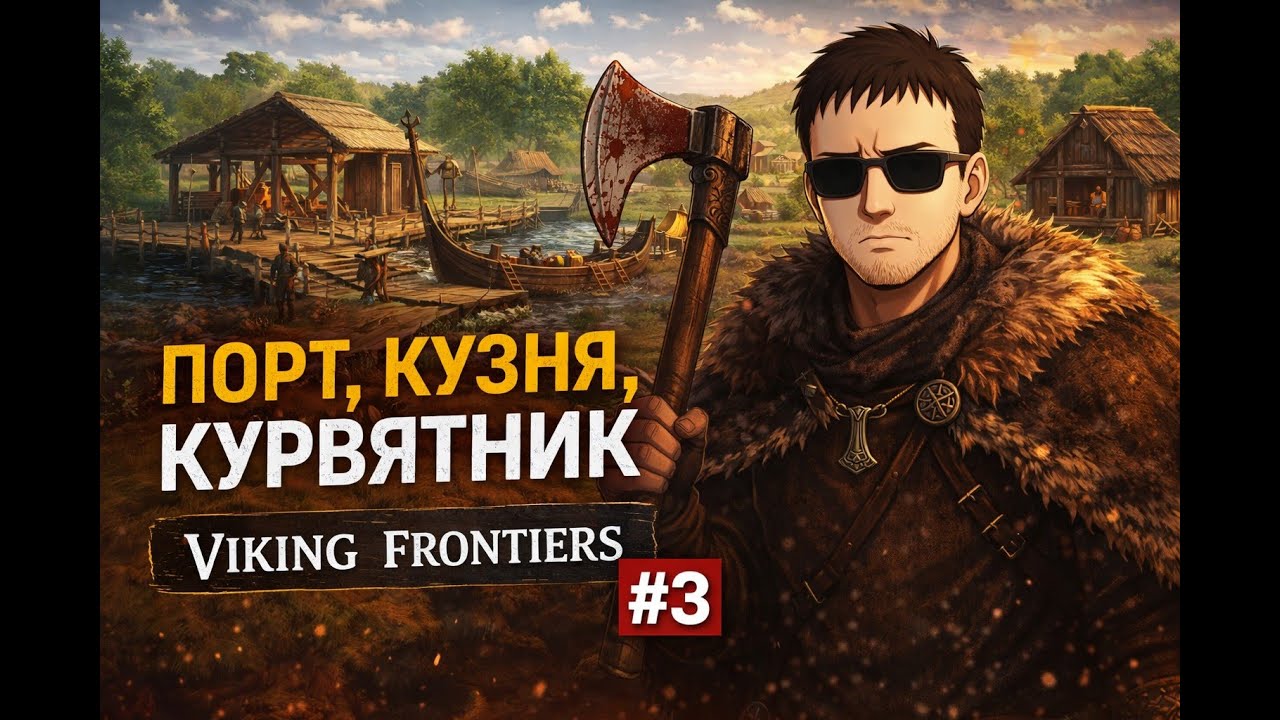 ПОРТ, КУЗНЯ И КУРВЯТНИК | ПОСЕЛЕНИЕ РАСТЁТ, А ФЛОКИ ПЕРЕСТАЛ БЫТЬ БРЕВНОМ | Viking Frontiers #3