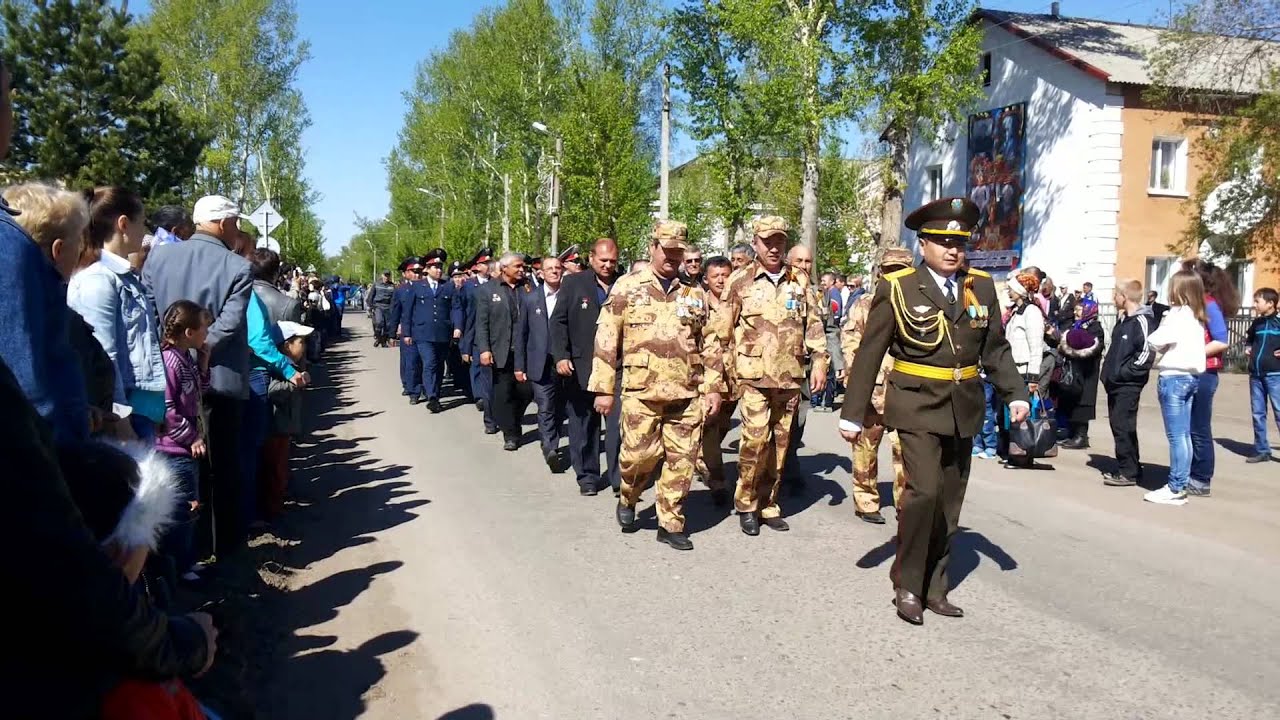 Парад Ерейментау 9 мая 2014 год