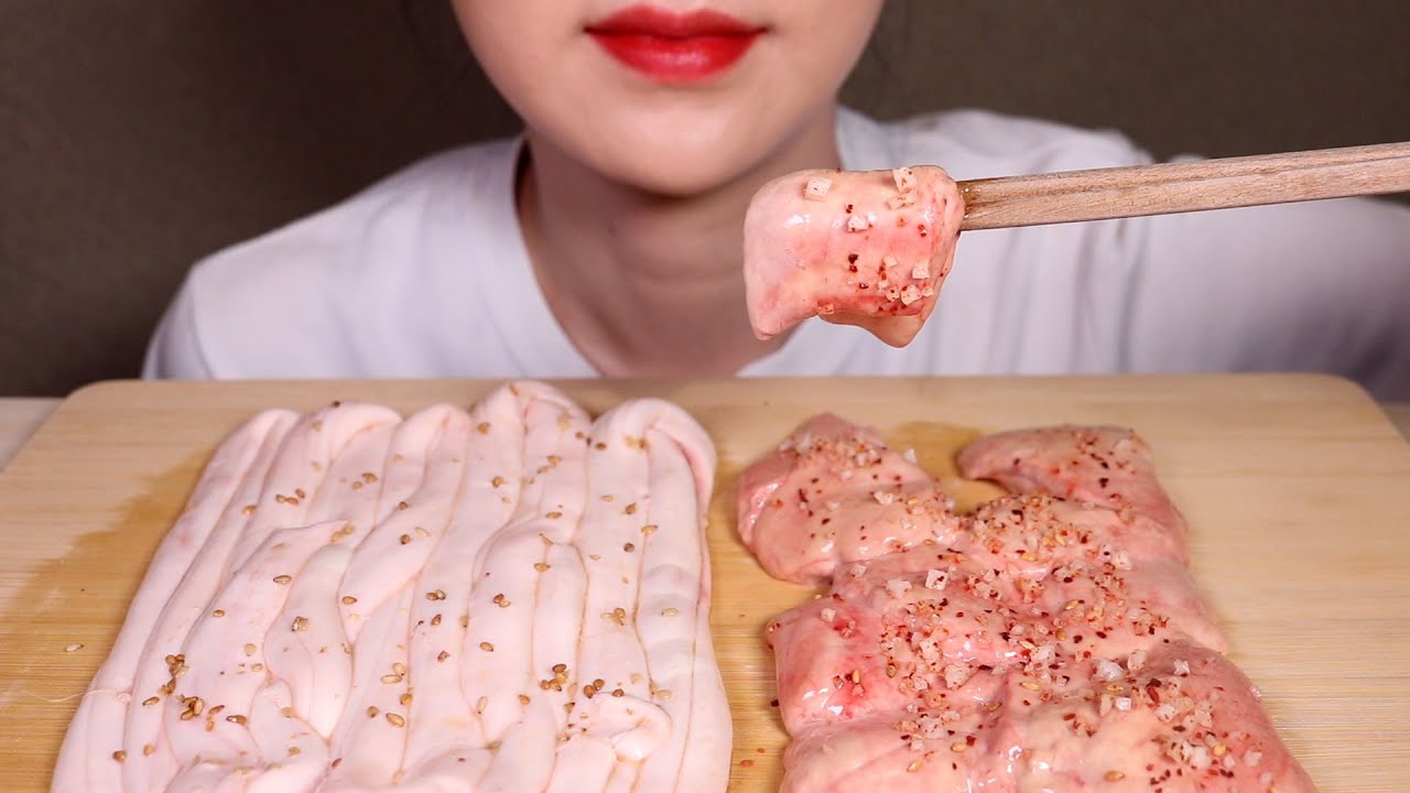 홍어 애 + 소 등골 먹방 MUKBANG