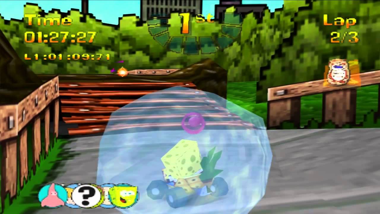 Nicktoons Racing (PS1) walkthrough - Gritty City Circuit