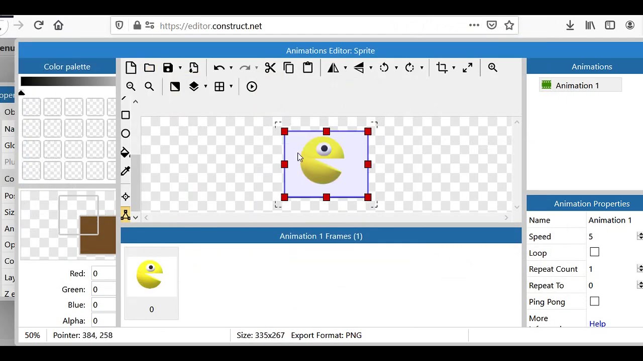 Como hacer un videojuego sin saber programar en construct 3  comegalletas parte 1