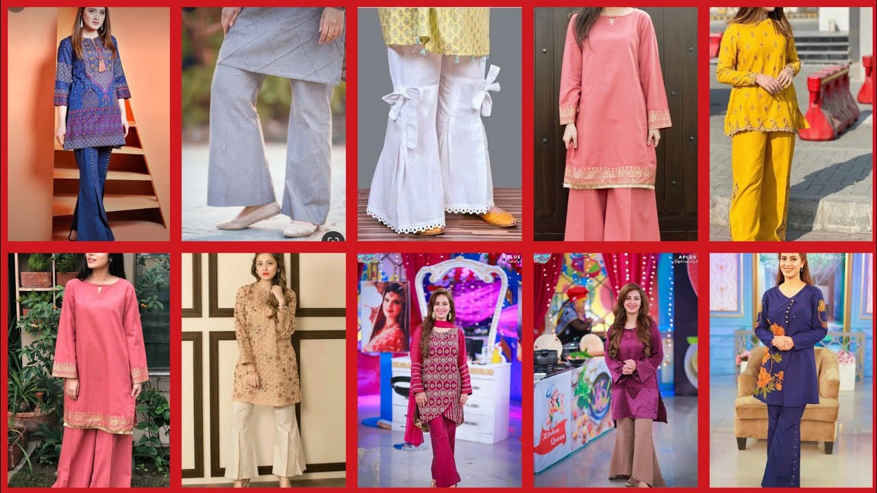 Wide Legged Trouser Designs /Plazo Trousers Designs / Bell Bottom Trousers Ideas