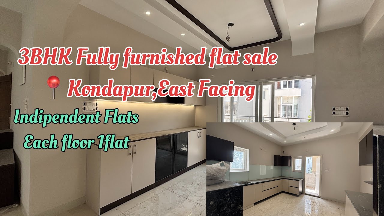 3BHK Indipendent flats sale kondapur Hyderabad | Each floor 1flat | East Facing | +91 90101 05840