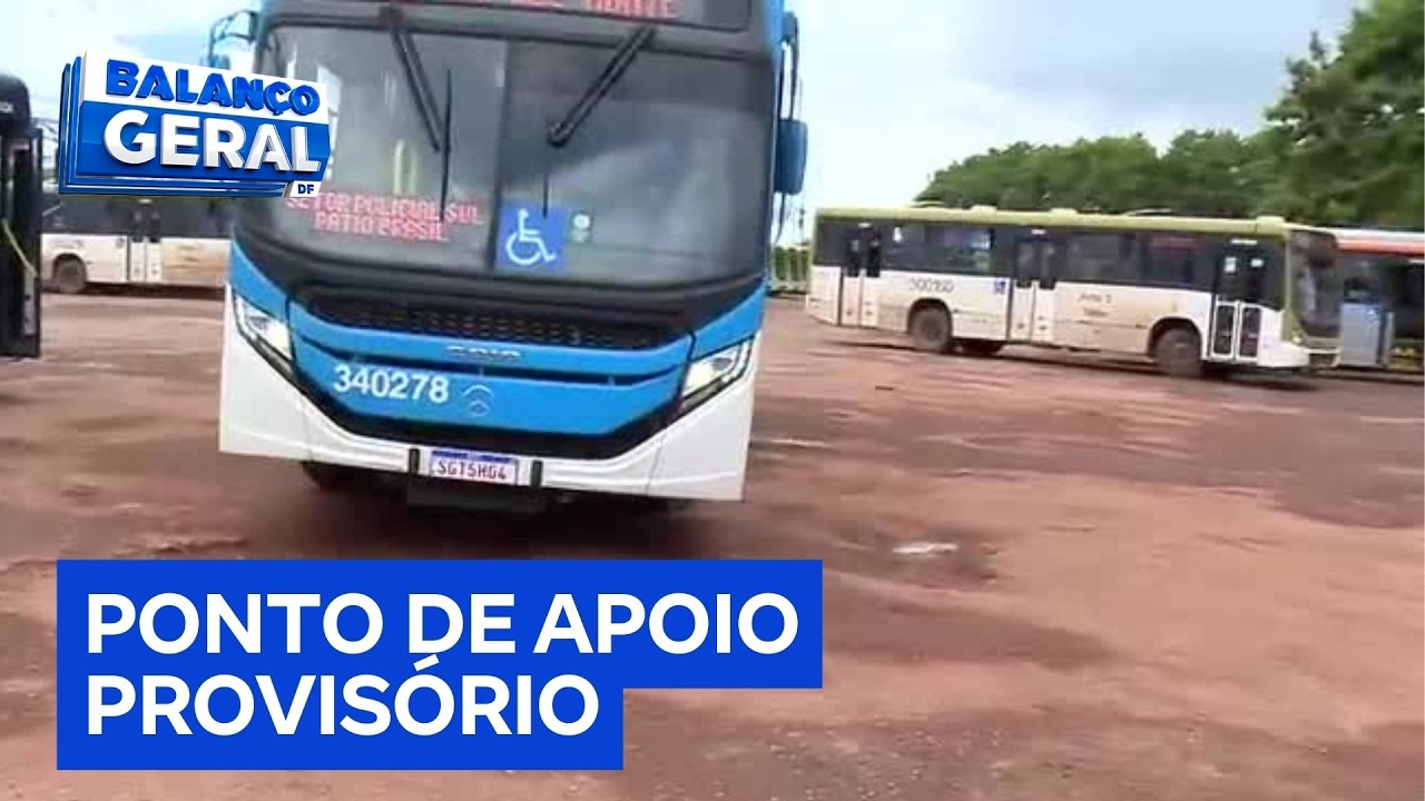 Passageiros e motoristas enfrentam estrutura precária em terminal na Asa Norte | Balanço Geral DF