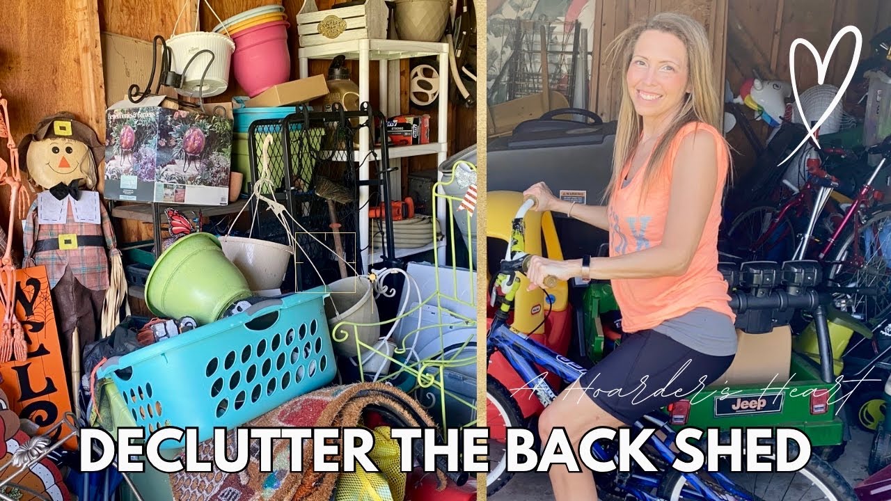 Declutter the Hoarded Back Shed | Own Less Stuff!