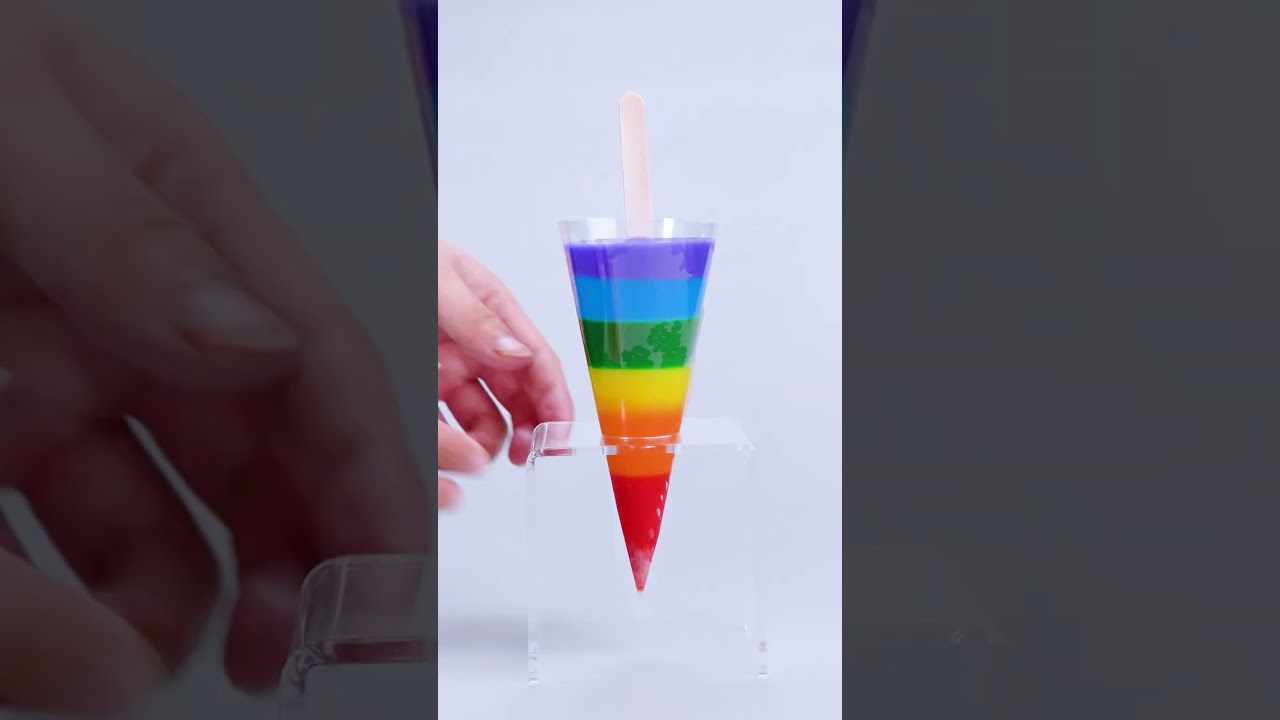 🌈 Delicious Rainbow Jelly 🌈 #shorts