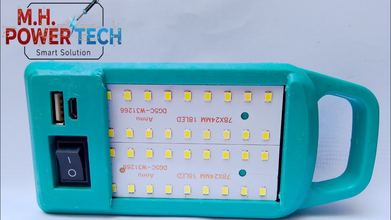 High Power Rechargeable Emergency Light with Power Bank HIGH quality Super High Bright Light MHPT