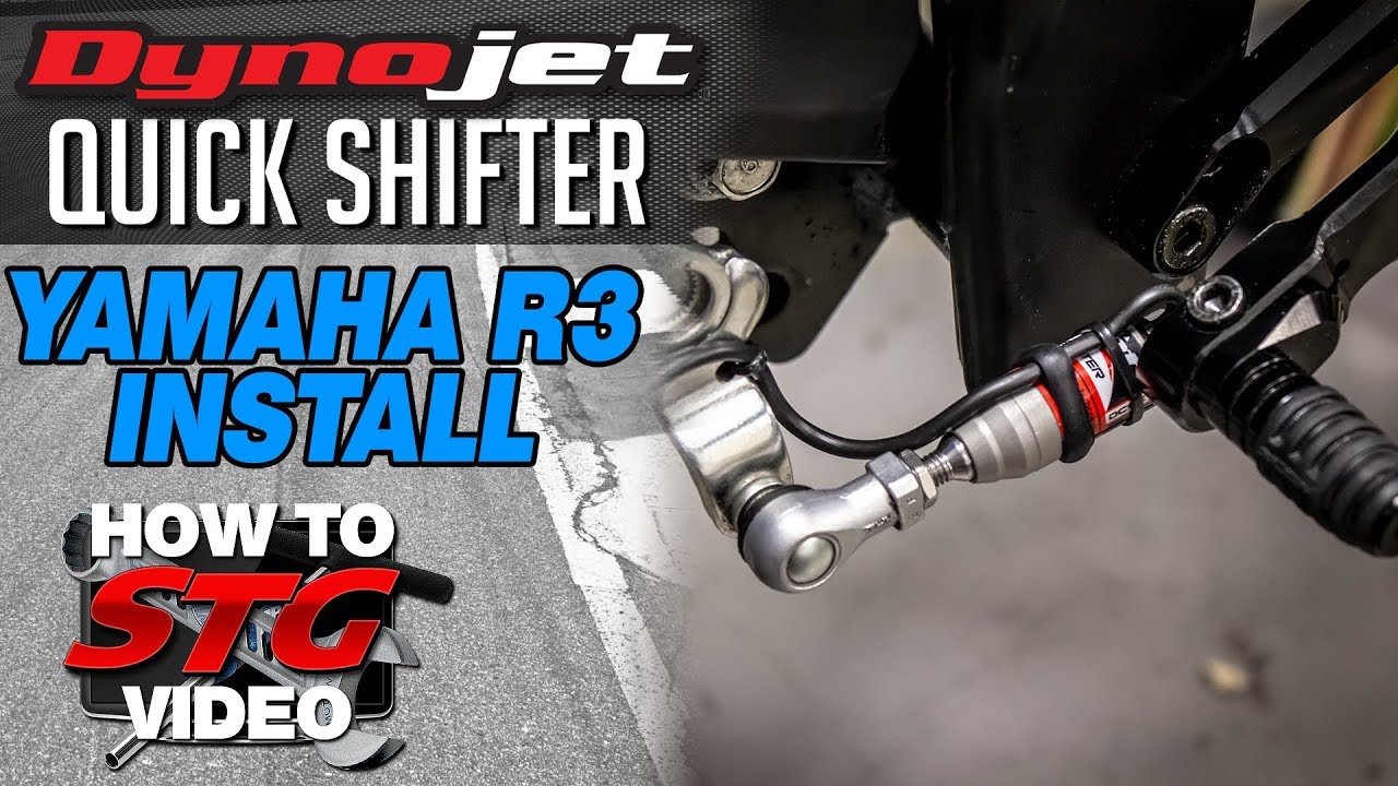 Установка датчика квикшифтера Dynojet Yamaha R3 Power Commander V | Экипировка для спортбайка и т...
